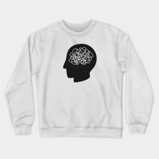 Mental Health Brain Scramble Crewneck Sweatshirt